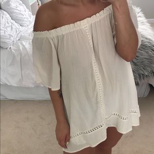 Xhilaration cream off the shoulder top